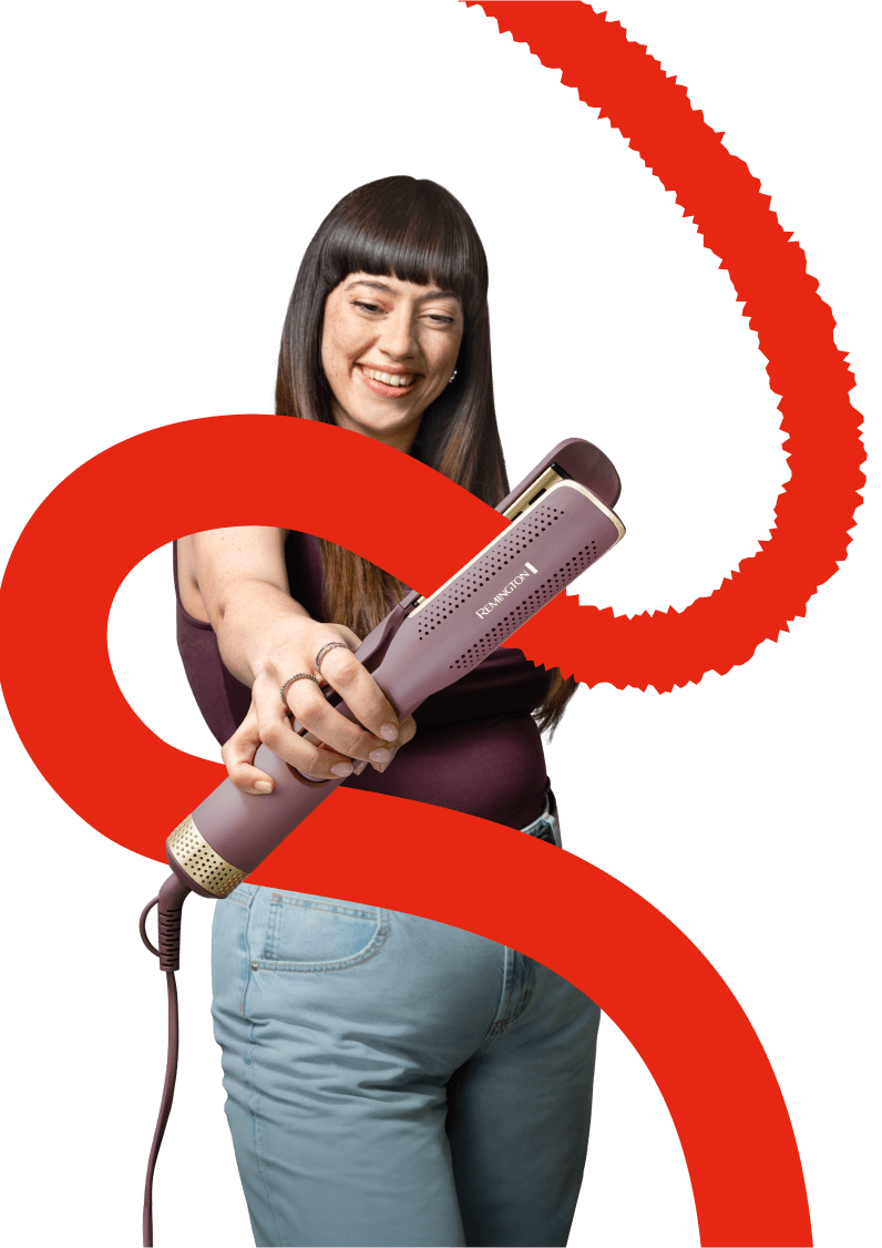 Kobieta z urządzeniem Remington